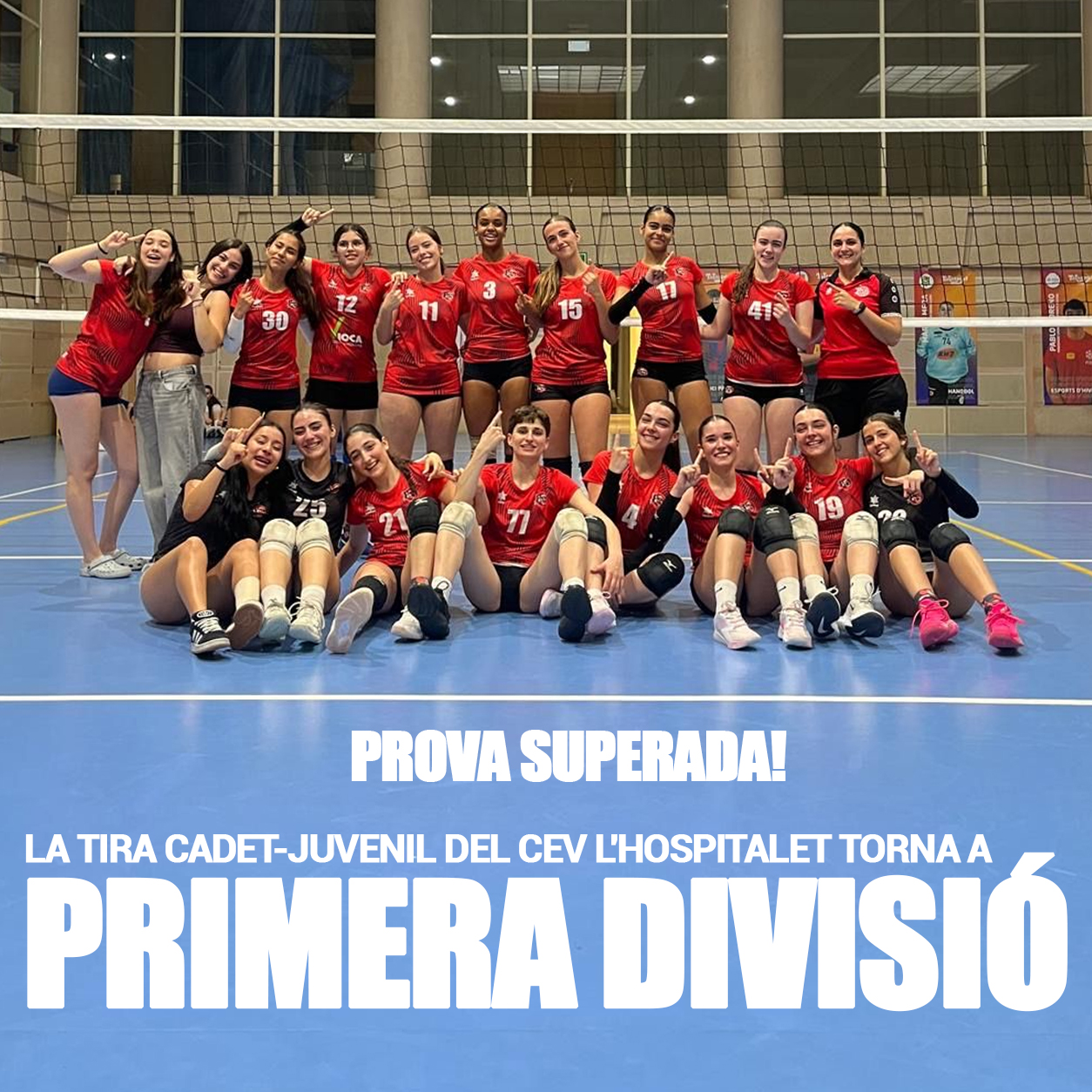 CEV L'Hospitalet Negre certifica l’ascens directe a Primera en un final de lliga decisiu