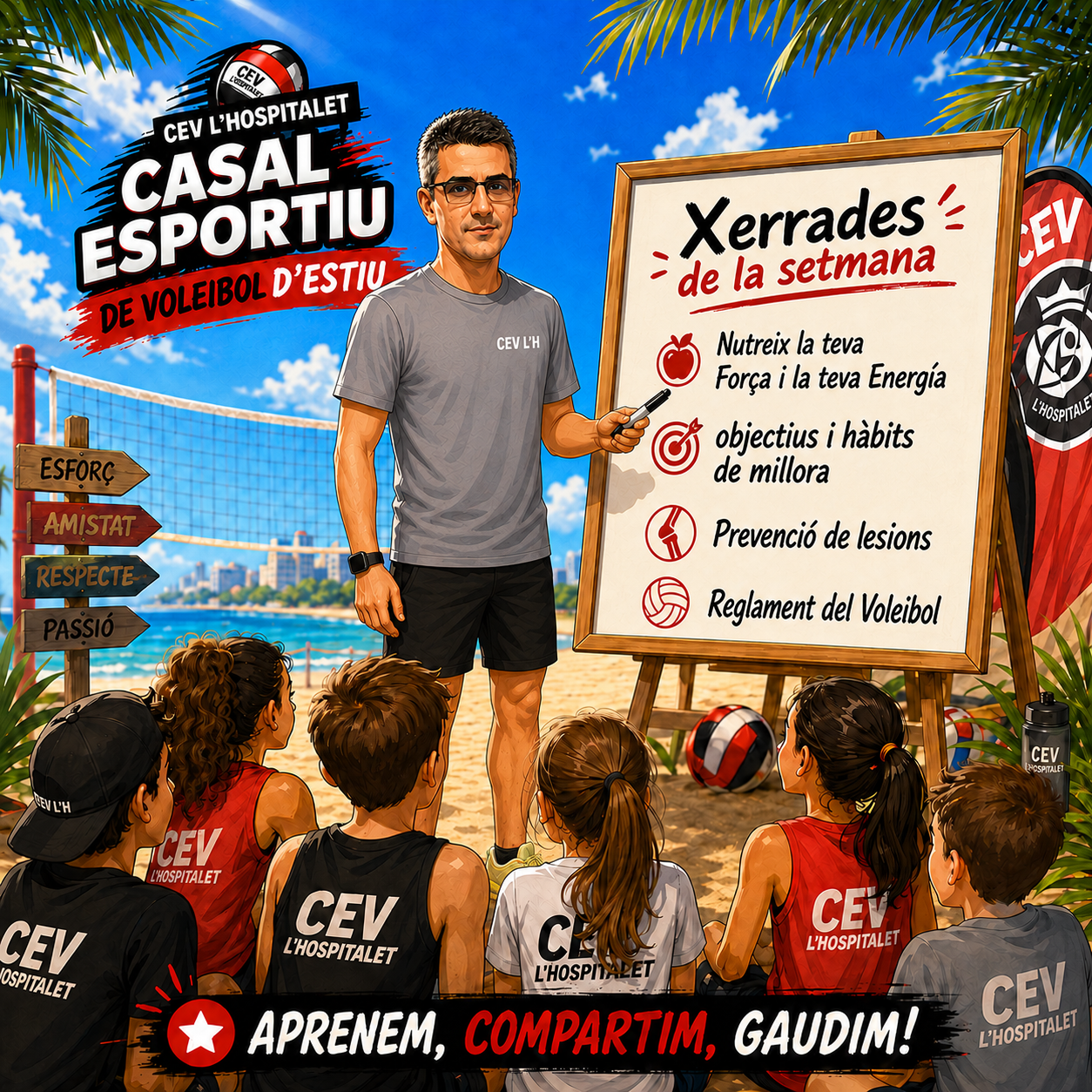 Xerrades de la setmana al Casal de Tecnificació de Voleibol del CEV L'H. 1a Setmana