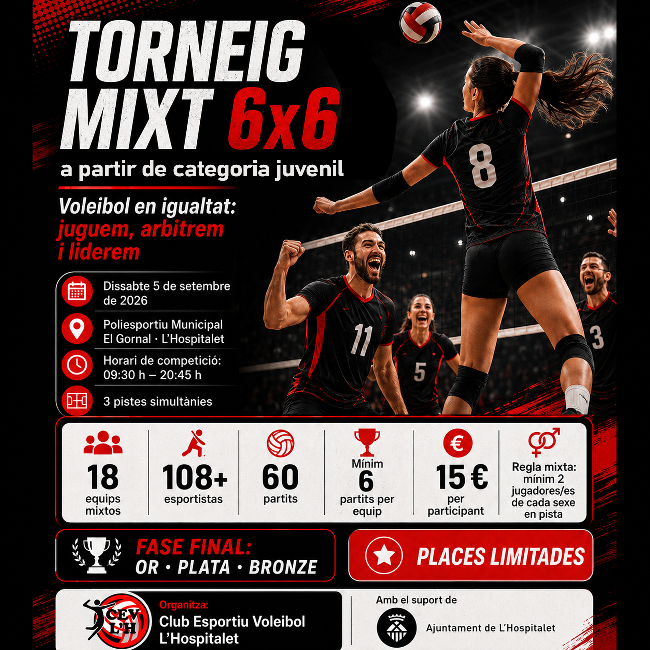 Torneig Mixt 6x6 del CEV L’Hospitalet — 5 de setembre de 2026